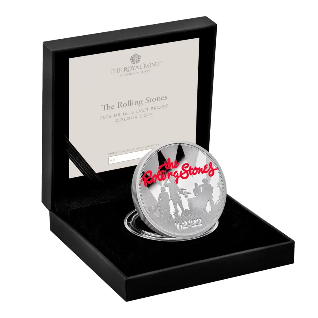 2022 £2  The Rolling Stones 1oz Silver Proof Coin