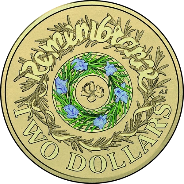 2017 $2 Rosemary Carded Coin