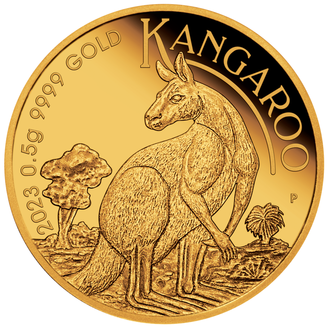 2023 0.5g Mini Roo Gold Coin Card