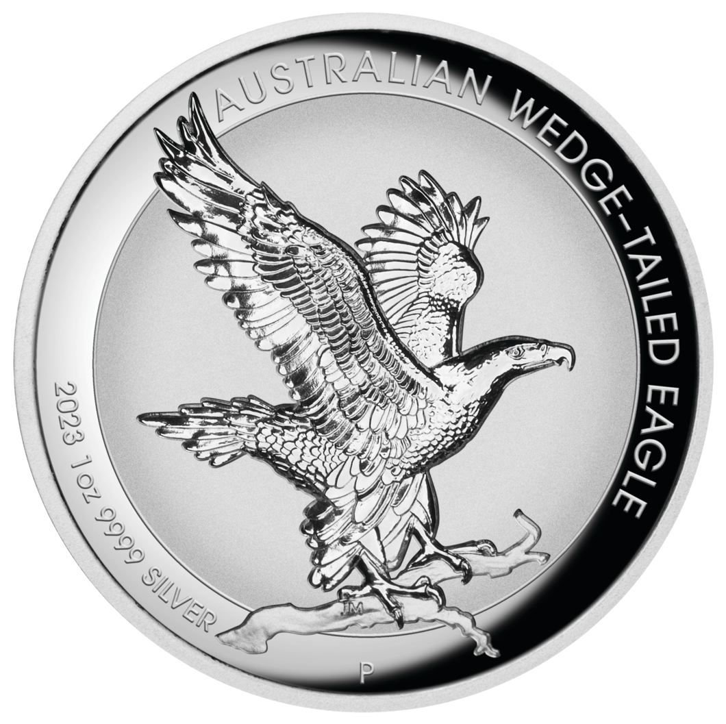 2023 1oz Australian Wedge-tailed Eagle Silver Incused Coin