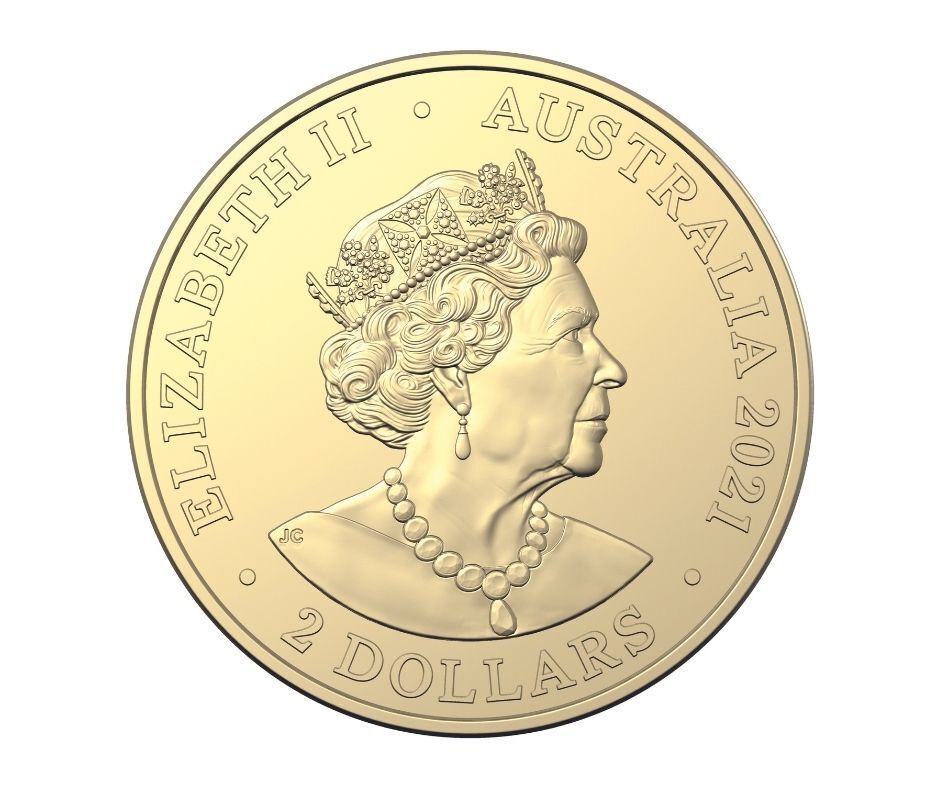 2021 $2 Aboriginal Flag Coloured Coin AUNC