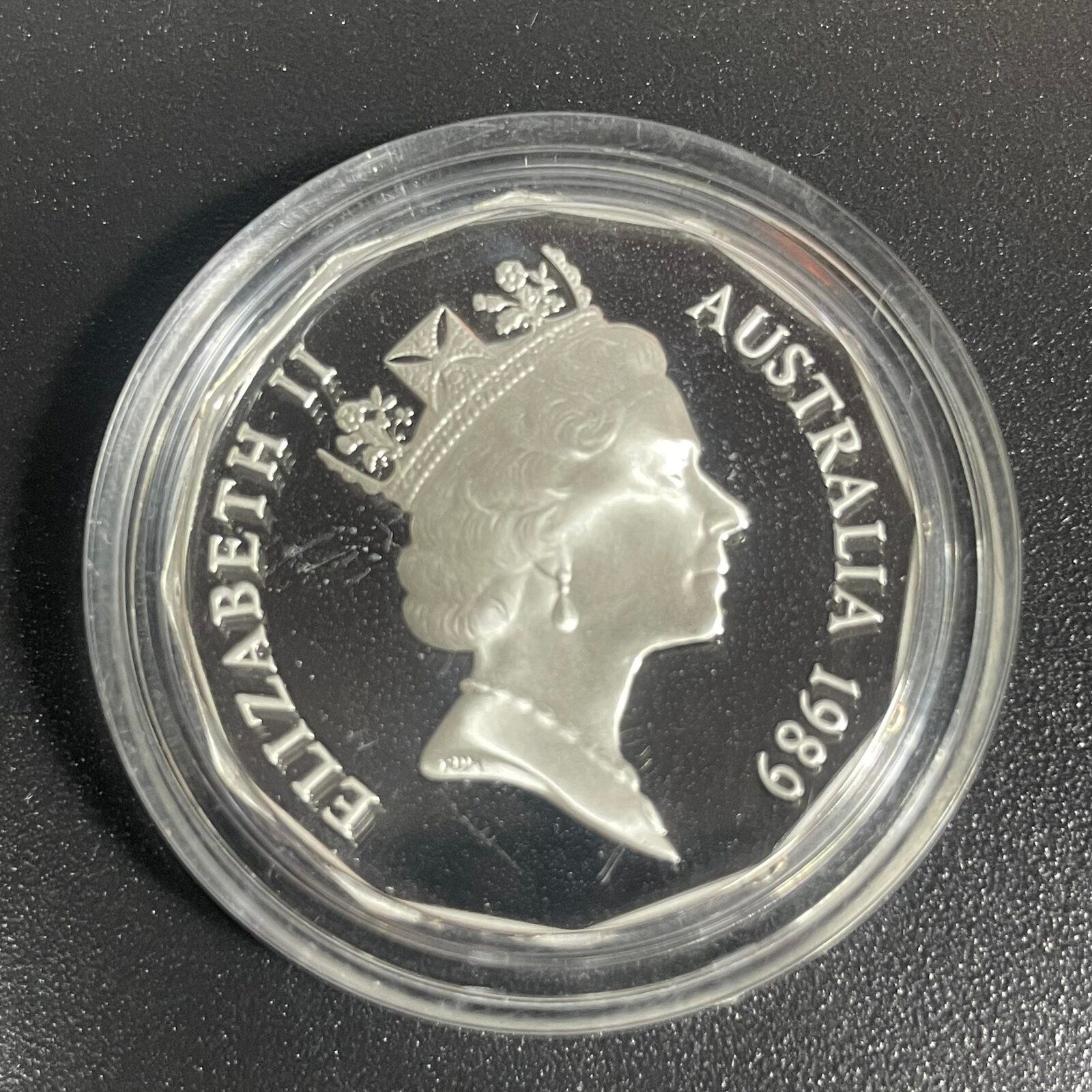 1989 50c Captain Cook - Masterpieces in Silver Coin In Capsule