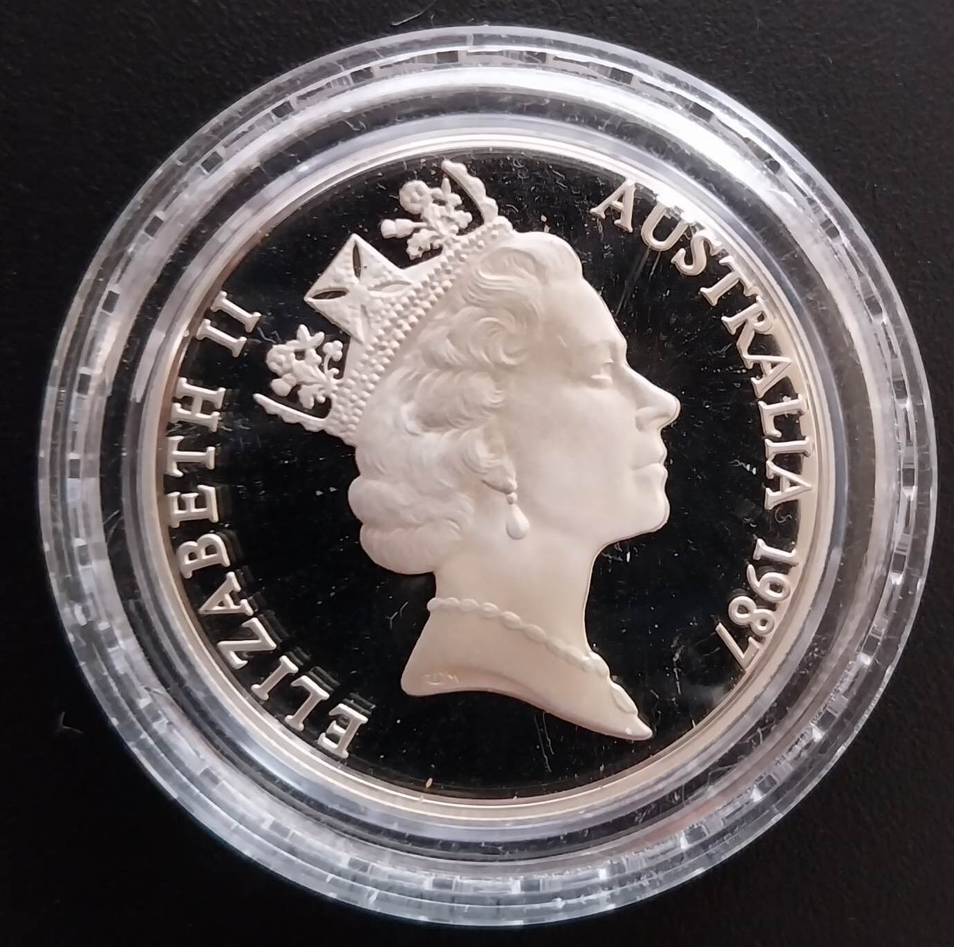 1987 $10 New South Wales Silver Proof Coin in capsule