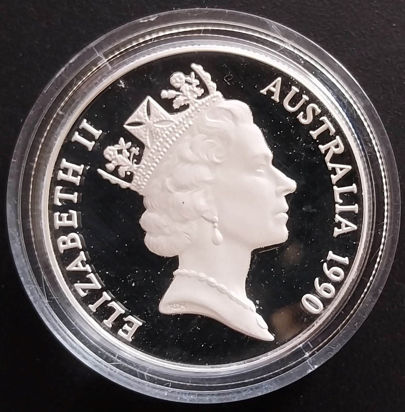 1990 $10 Western Australia Silver Coin in Capsule