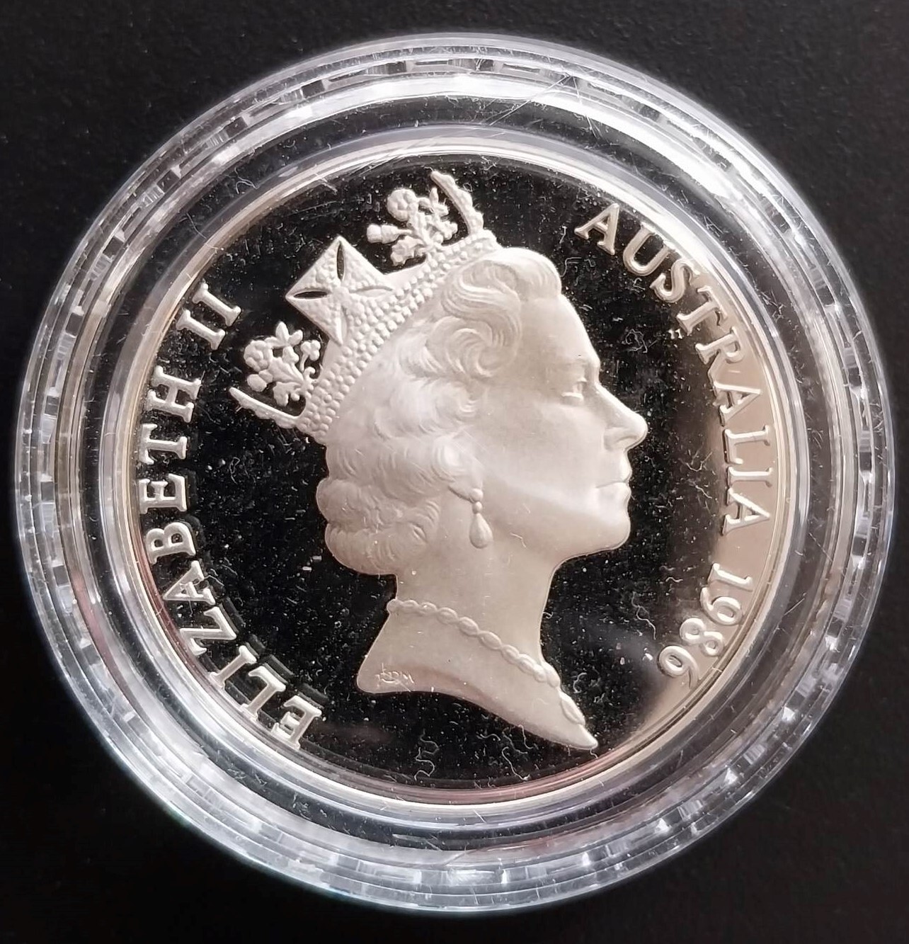 1986 $10 South Australia Silver Proof Coin in Capsule