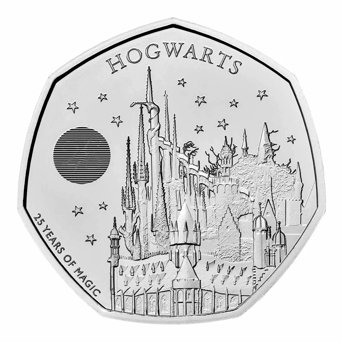2023 50p Hogwarts School UK Brilliant UNC