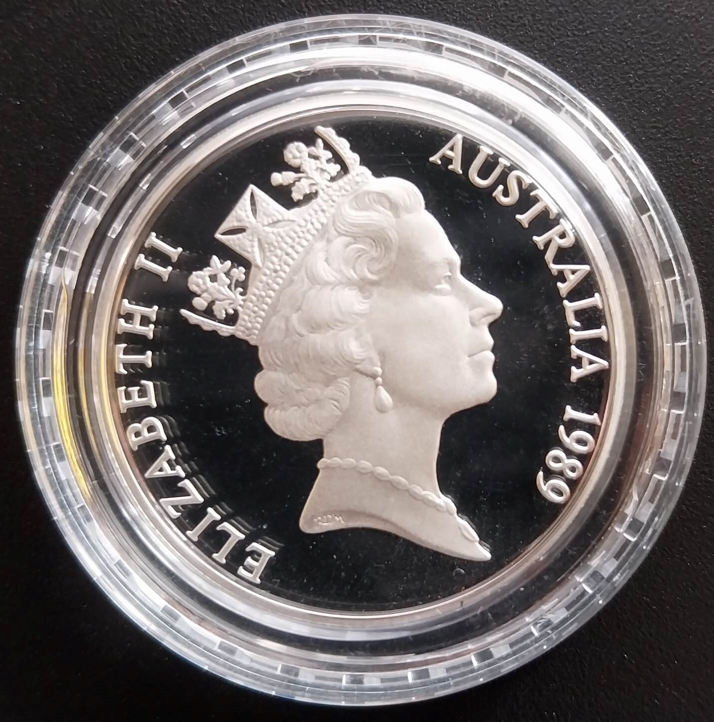 1989 $10 Queensland Silver Coin in Capsule