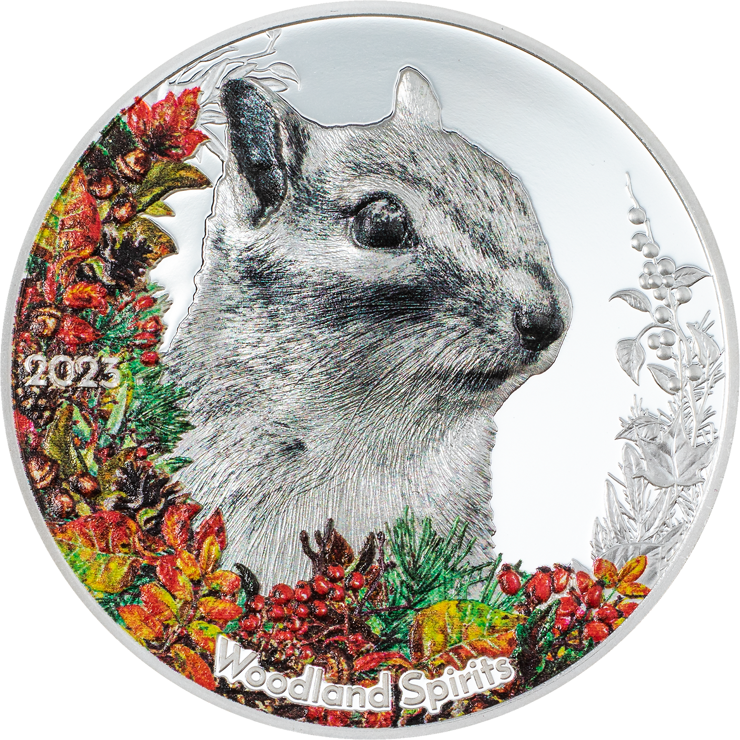 2023 Woodland Spirits Chipmunk 500T 1oz Silver Proof Coin