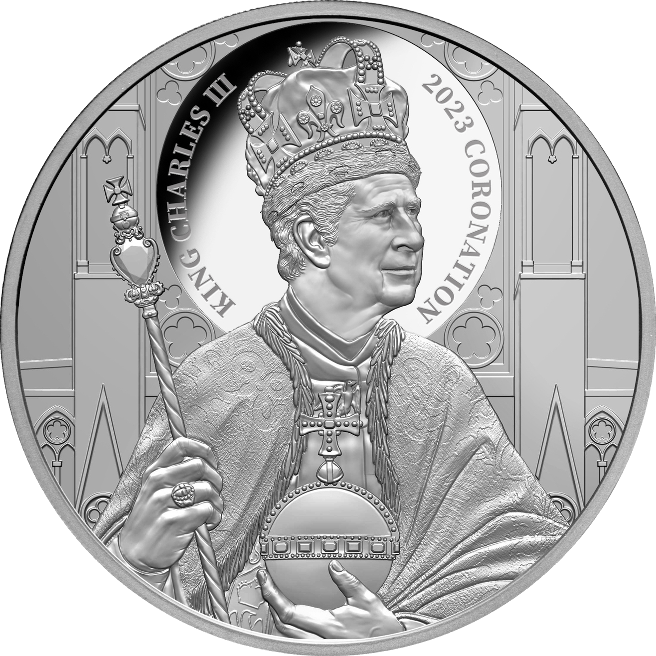 2023 $1 King Charles III Coronation 1oz Silver Proof Coin