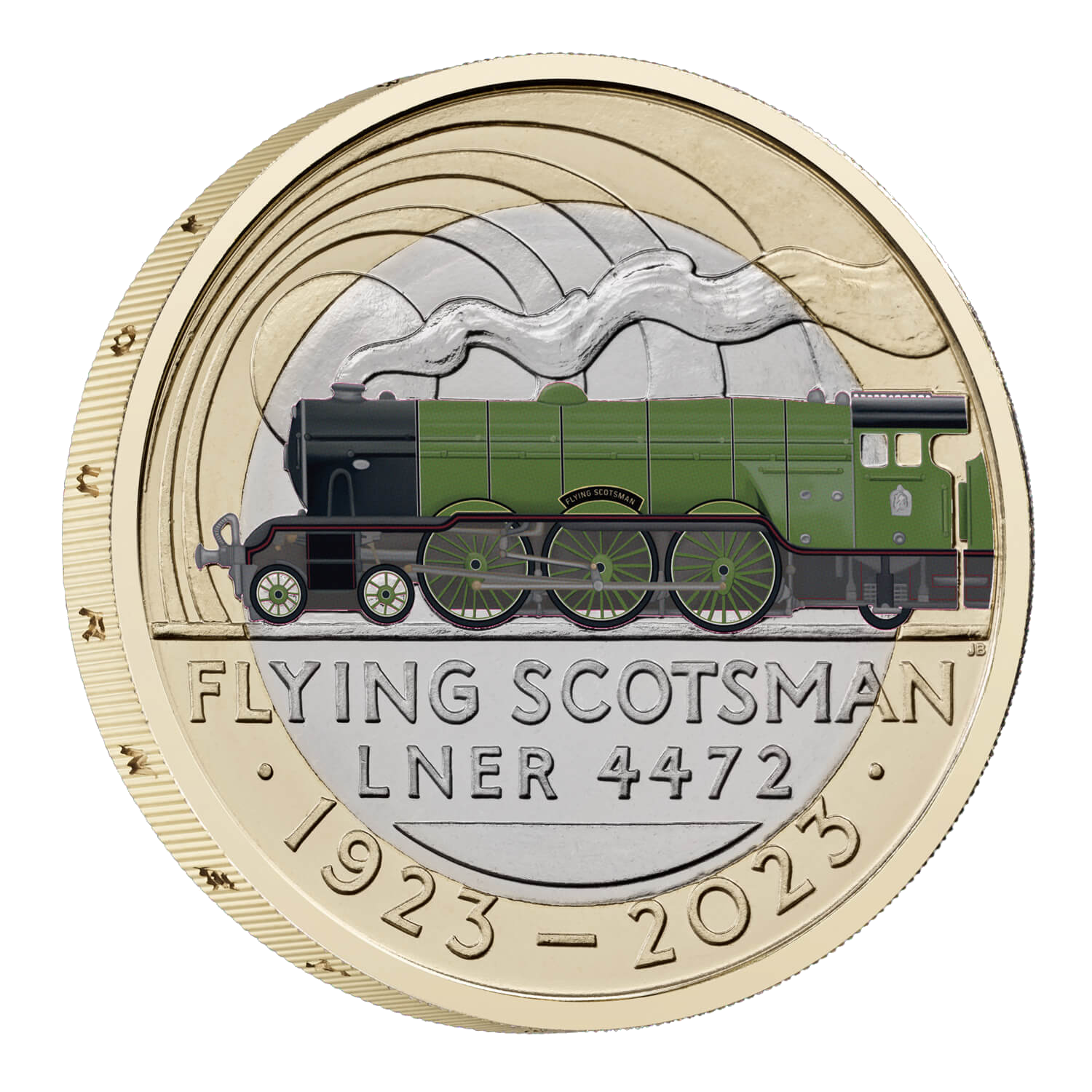 2023 £2 The Centenary of Flying Scotsman UK Brilliant Uncirculated Colour Coin