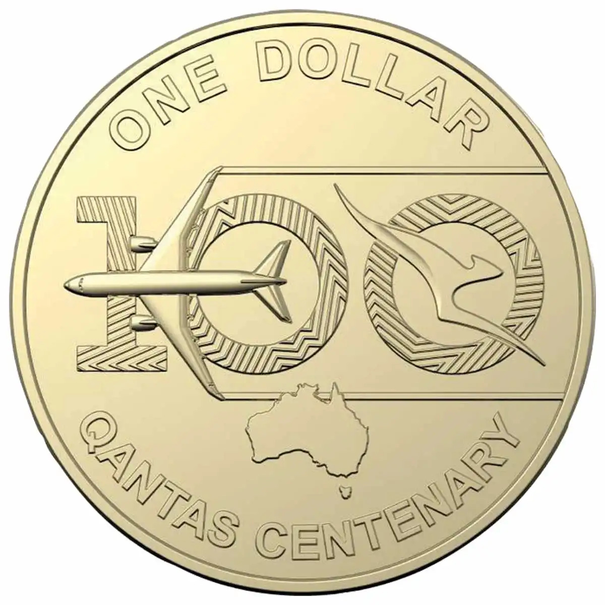 2020 $1 Qantas Centenary Coin Pack Style 2