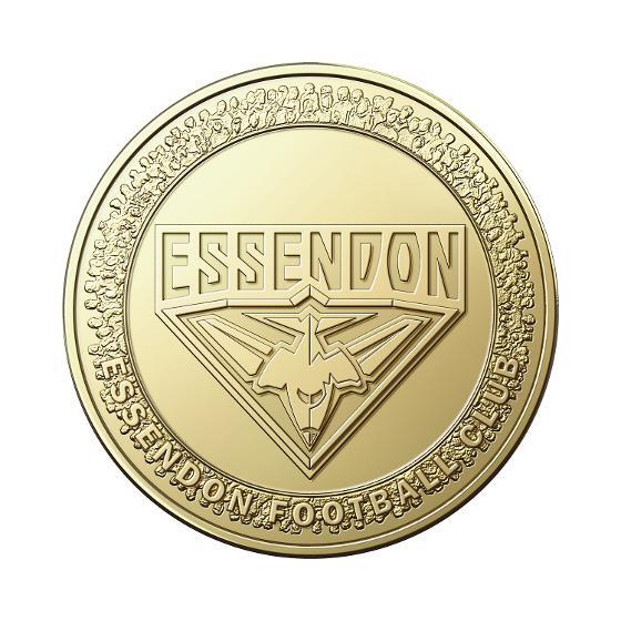 2023 $1 AFL Essendon AlBr UNC