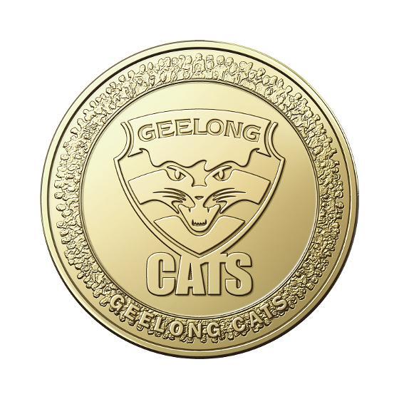 2023 $1 AFL Geelong Cats AlBr UNC