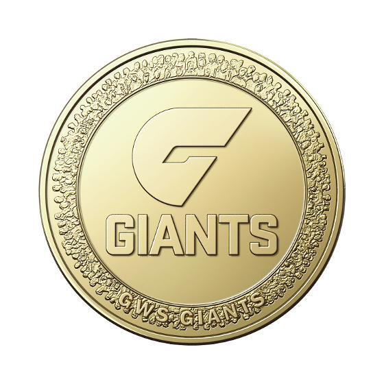 2023 $1 AFL GWS Giants AlBr UNC