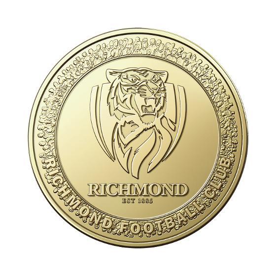 2023 $1 AFL Richmond AlBr UNC