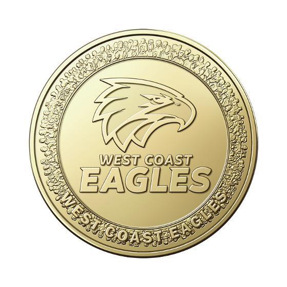 2023 $1 AFL West Coast Eagles AlBr UNC