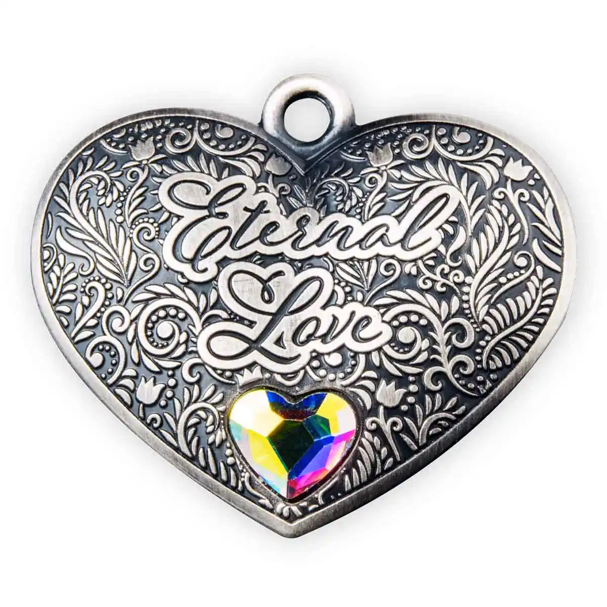 Eternal Love $1 Heart-shaped Silver Antique Coin