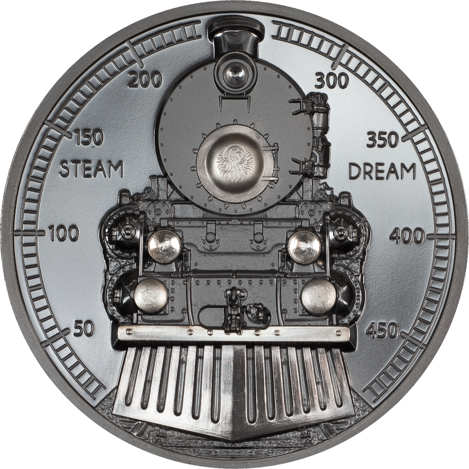 2023 $10 The Journey Train Steam Dream 2oz Silver Black Proof Coin