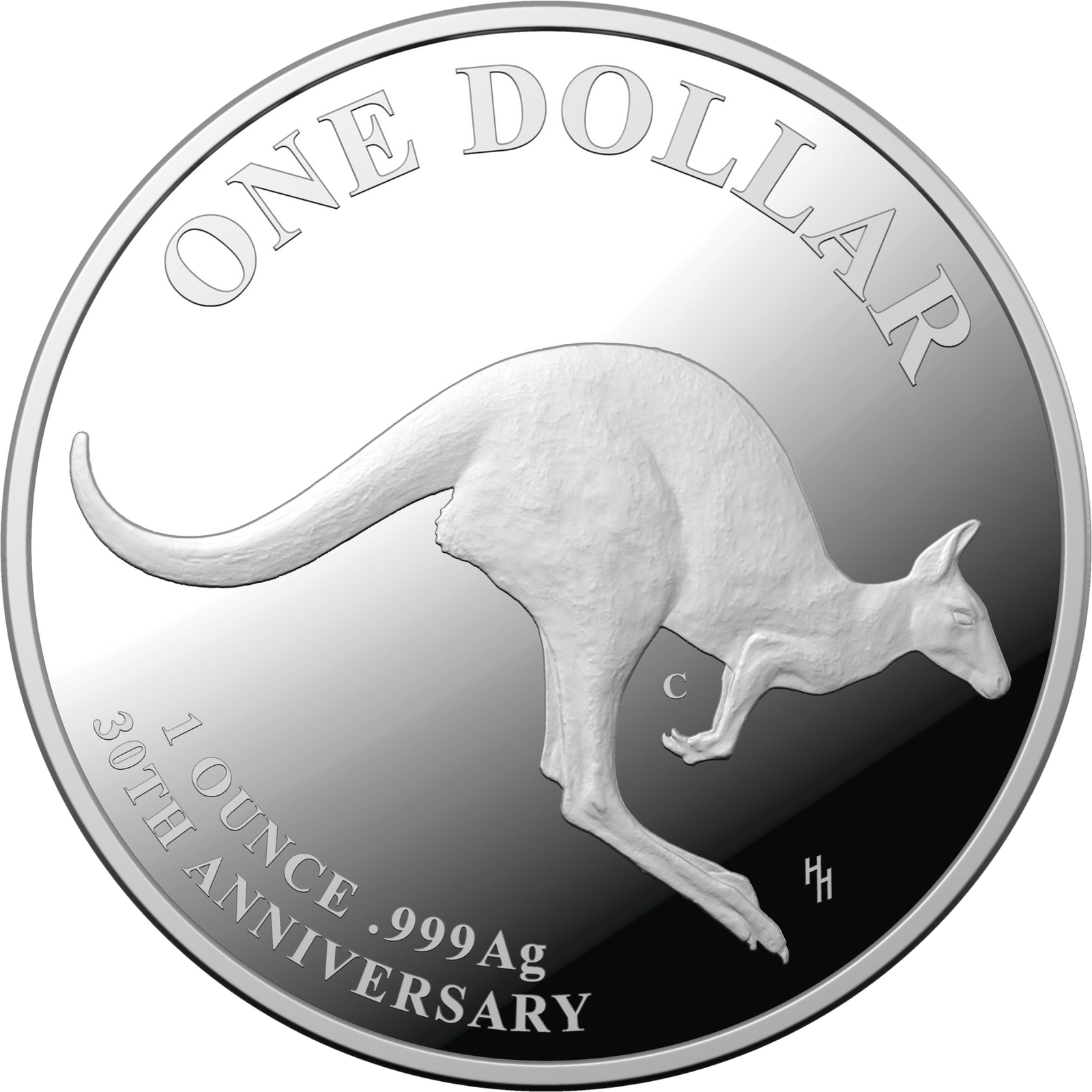 2023 $1 Mob Of Thirty -  30th Anniversary of the Kangaroo Series 1oz Fine Silver ‘C’ Mintmark Proof Coin