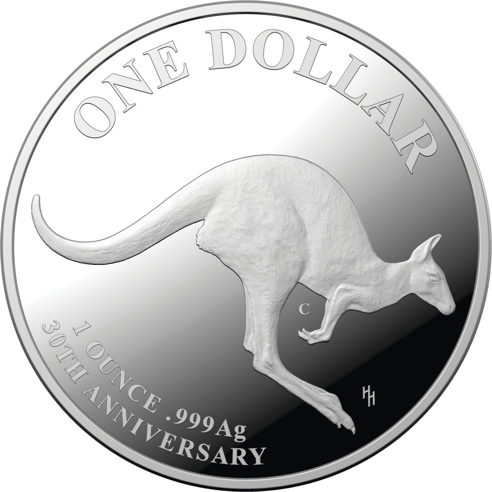 2023 $1 30th Anniversary of the Kangaroo Series 1oz Fine Silver ‘C’ Mintmark Proof Coin