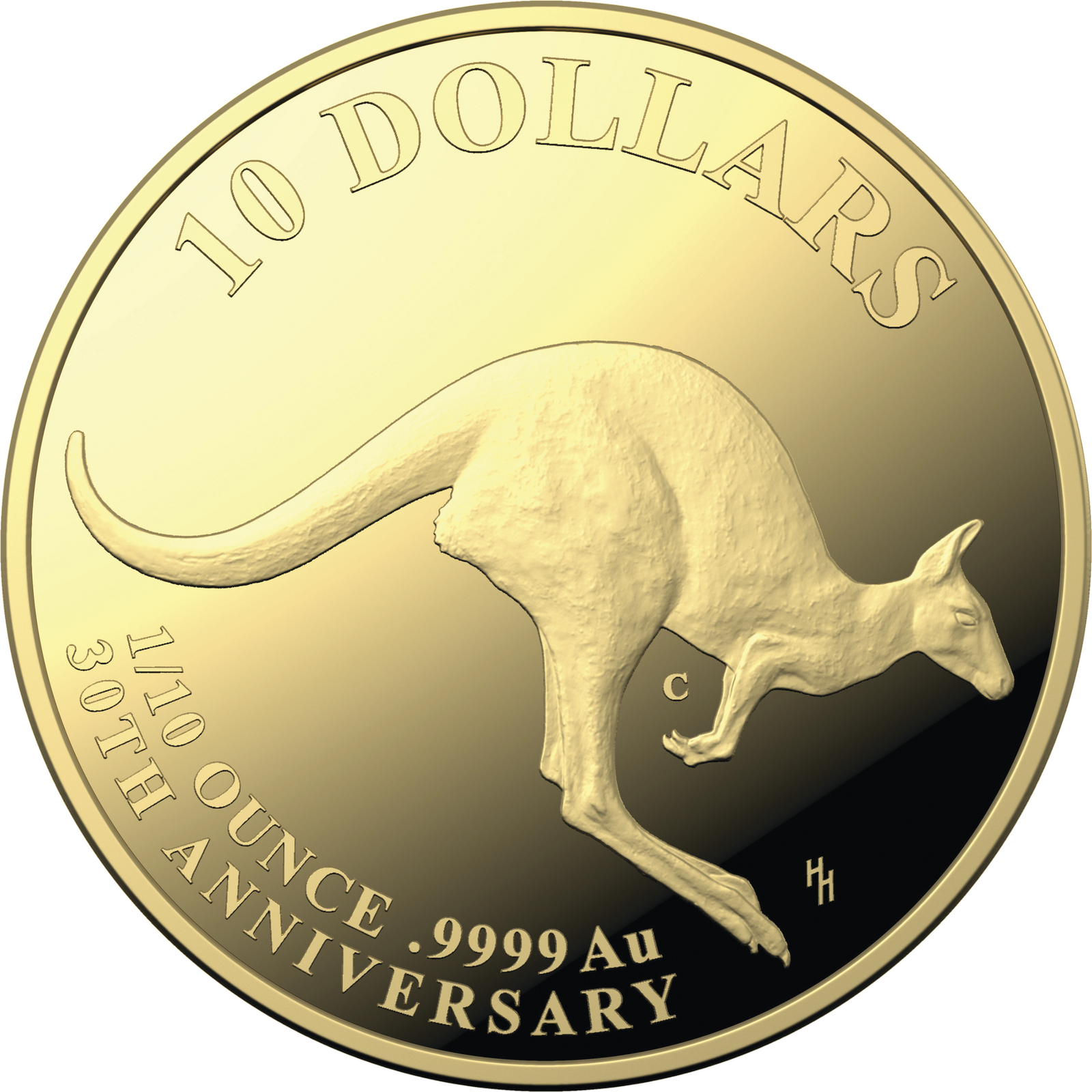 2023 $10 Mob of Thirty - 30th Anniversary of the Kangaroo Series 1/10oz Gold ‘C’ Mintmark Proof Coin