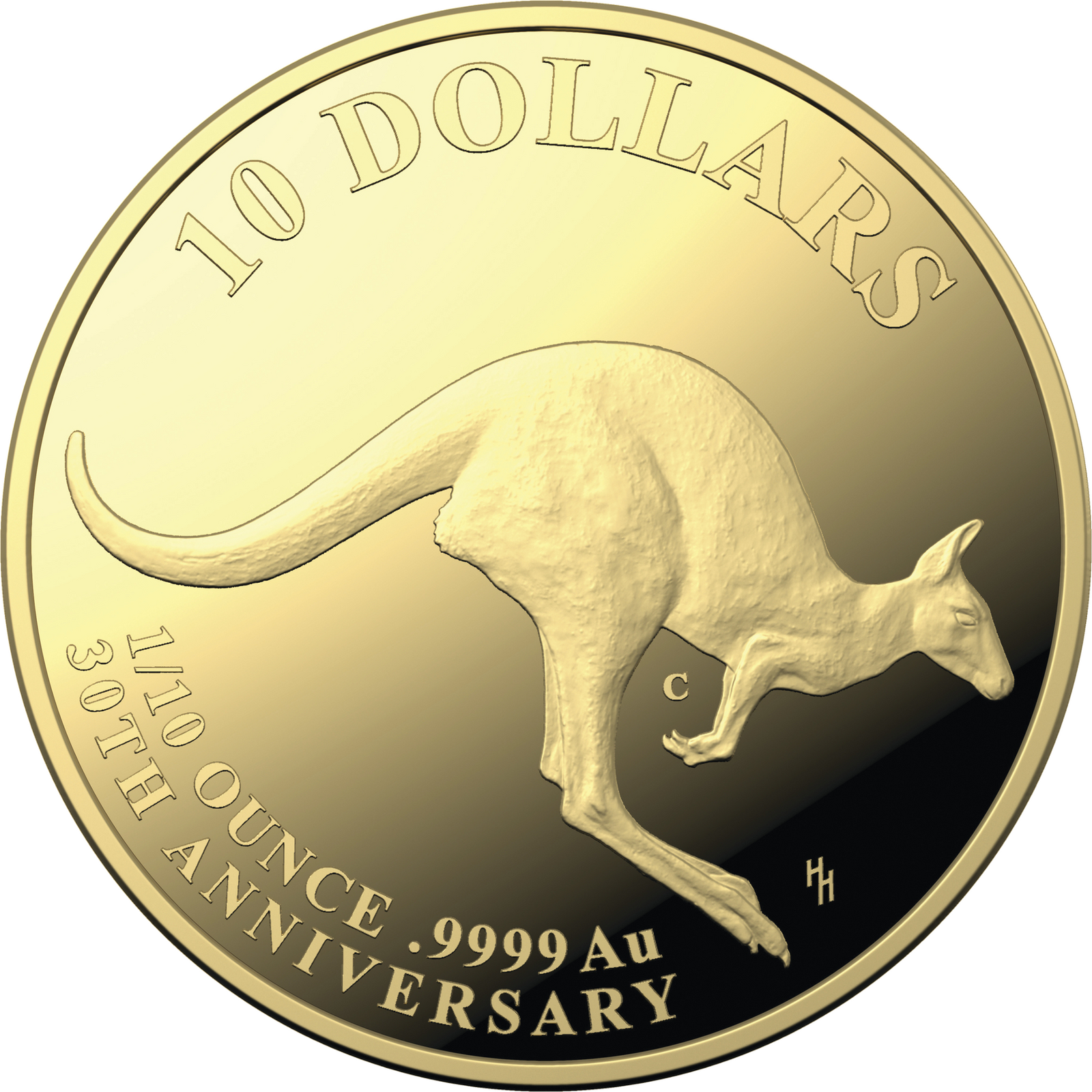 2023 $10 Mob of Thirty - 30th Anniversary of the Kangaroo Series 1/10oz Gold ‘C’ Mintmark Proof Coin