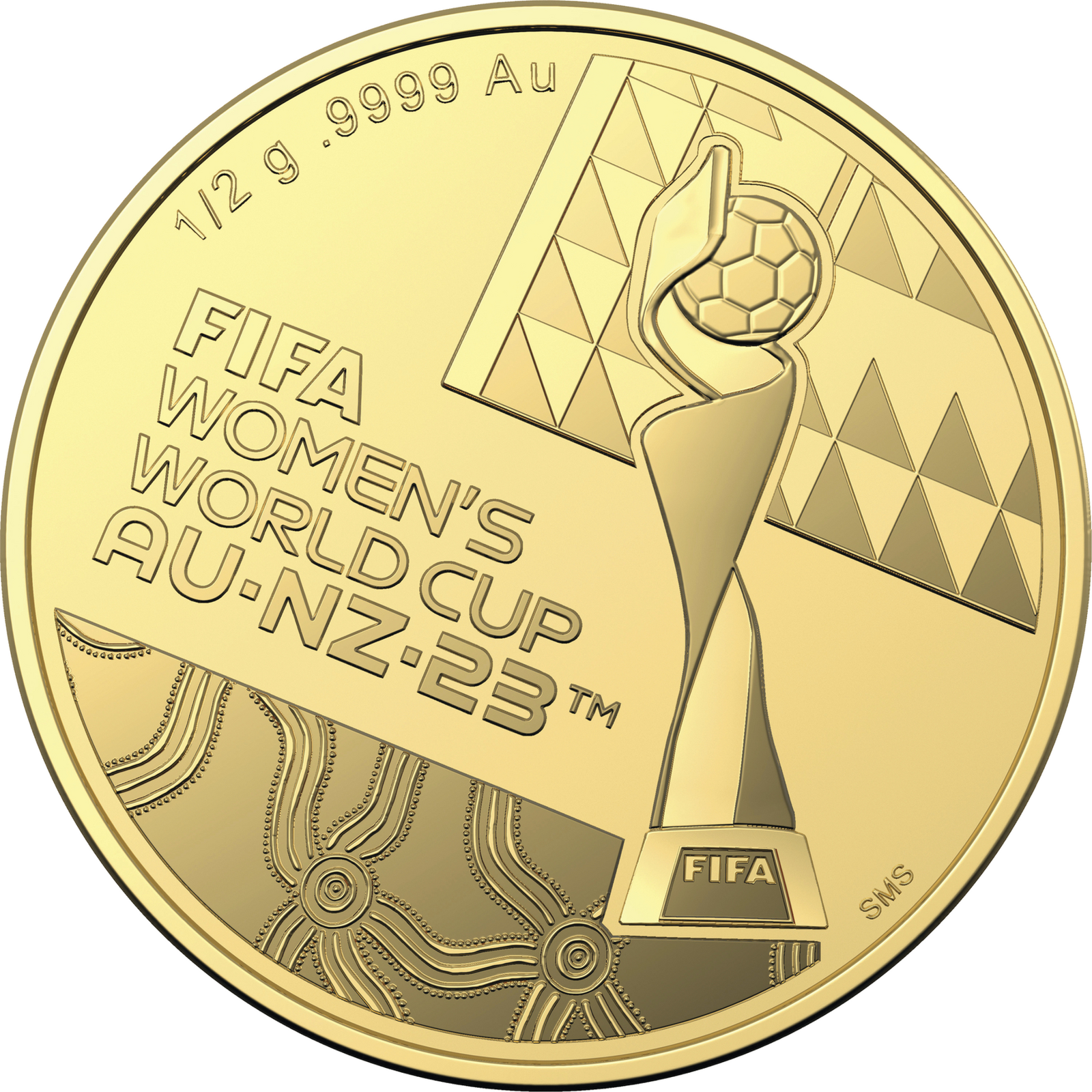 2023 $5 FIFA Women’s World Cup 0.5 g Gold Frosted Uncirculated Coin