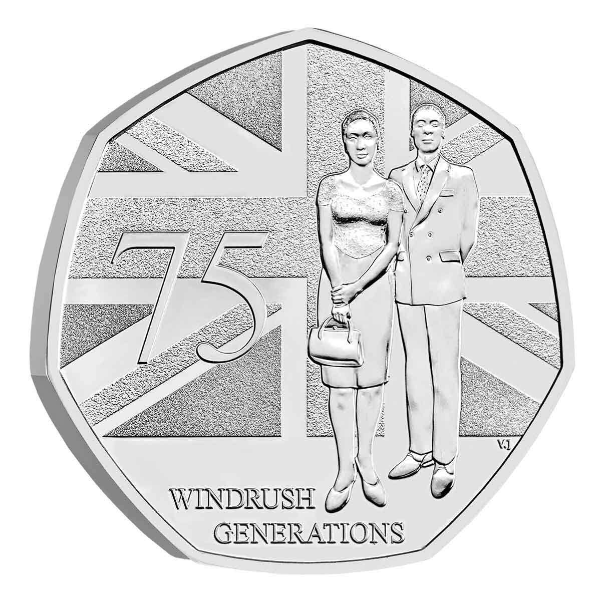 2023 50p 75 Years of Windrush Generation UK Brilliant Uncirculated Coin