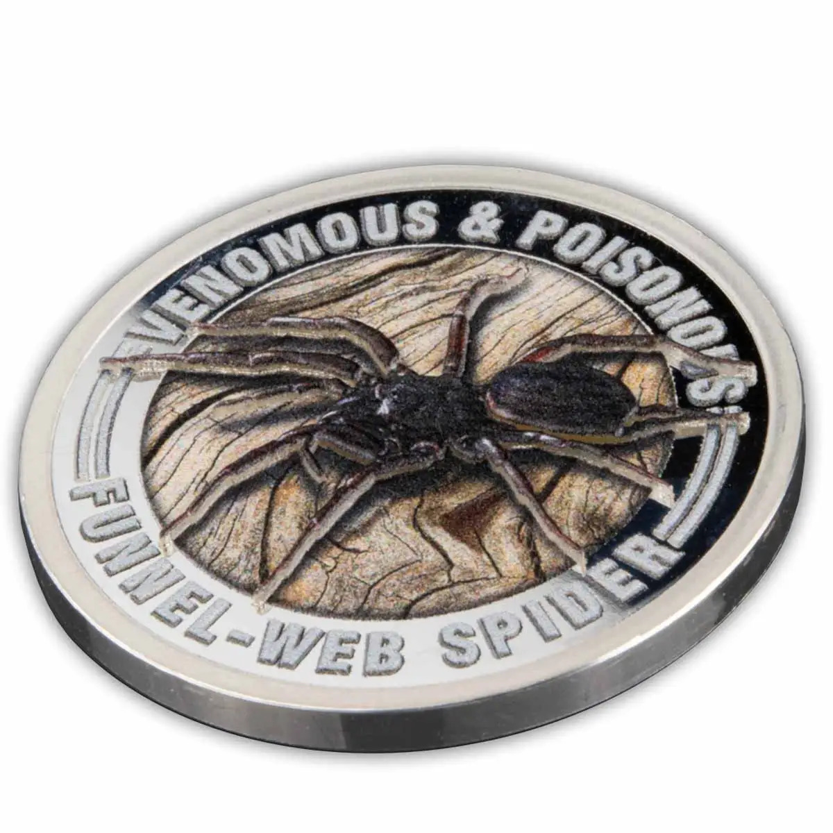 2022 $1 Funnel-Web Spider 1/2oz Silver Prooflike Coin