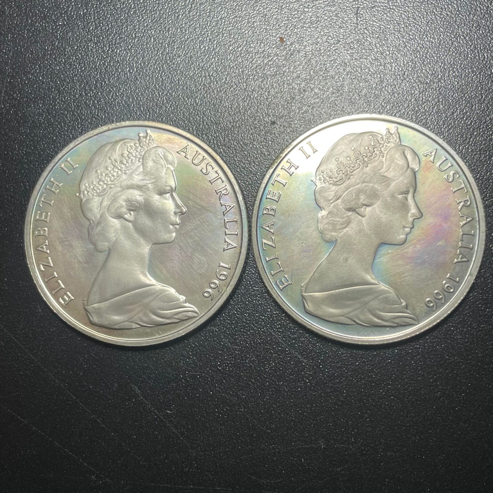 1 x Proof Strike 1966 Round 50c Worn/Circulated Condition in 2x2 Flip