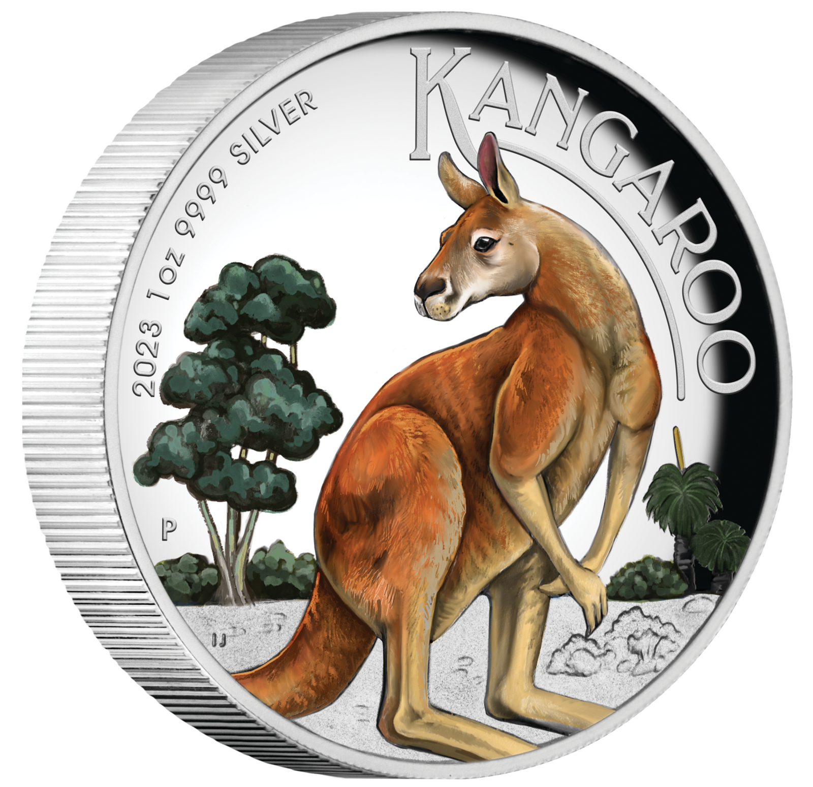 2023 $1 Australian Kangaroo 1oz Silver High Relief Coloured Coin
