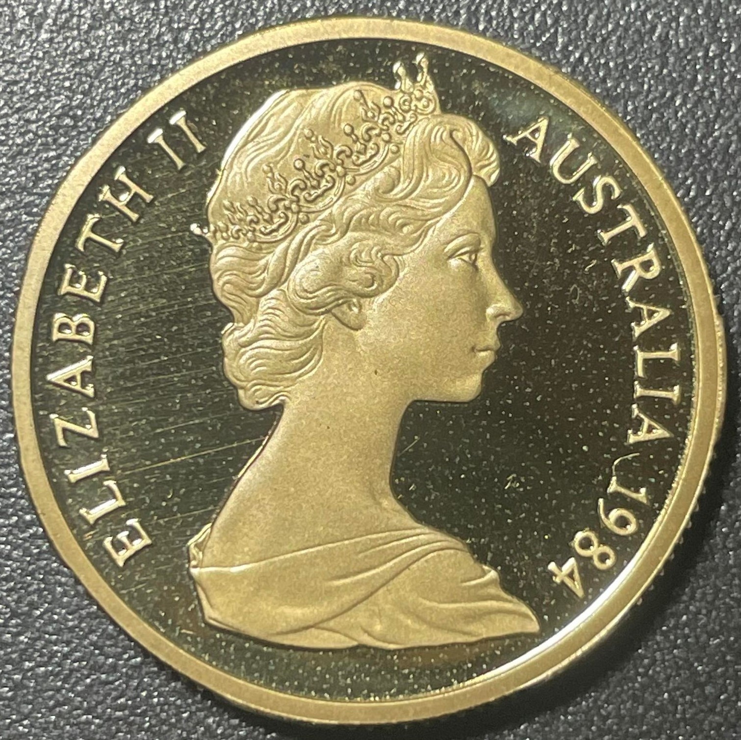 1984 Mob Of Roos $1 Royal Australian Mint Proof Strike In Clear Round Capsule