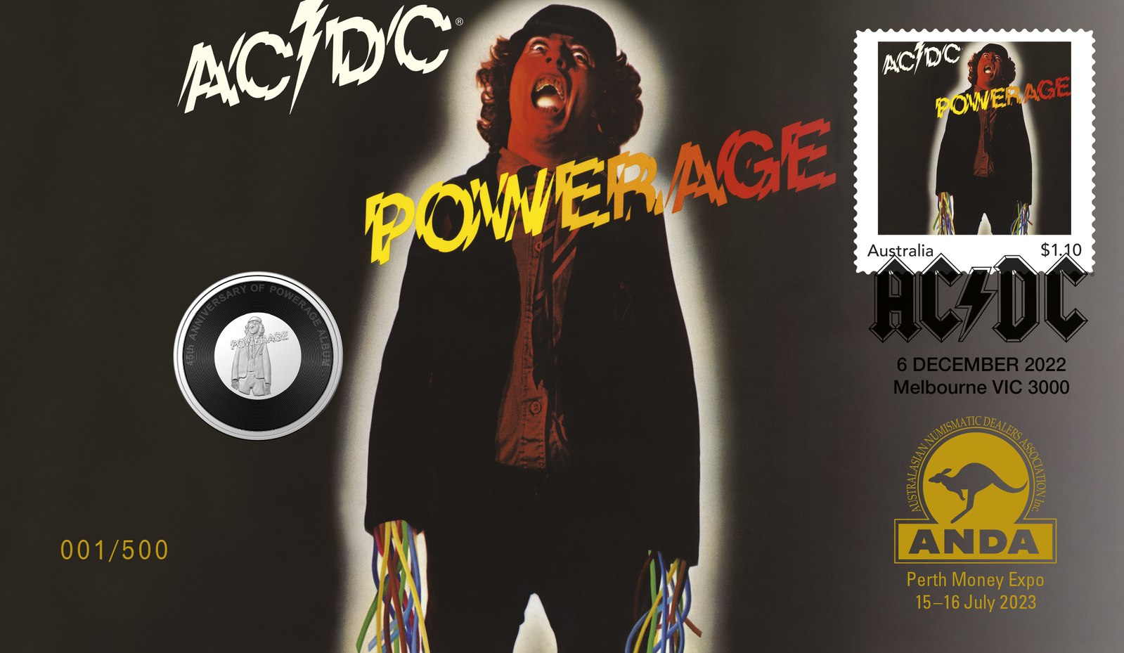 2023 Perth ANDA Money Expo PNC Duo 20c AC/DC Powerage + 20c AC/DC Blow Up Your Video