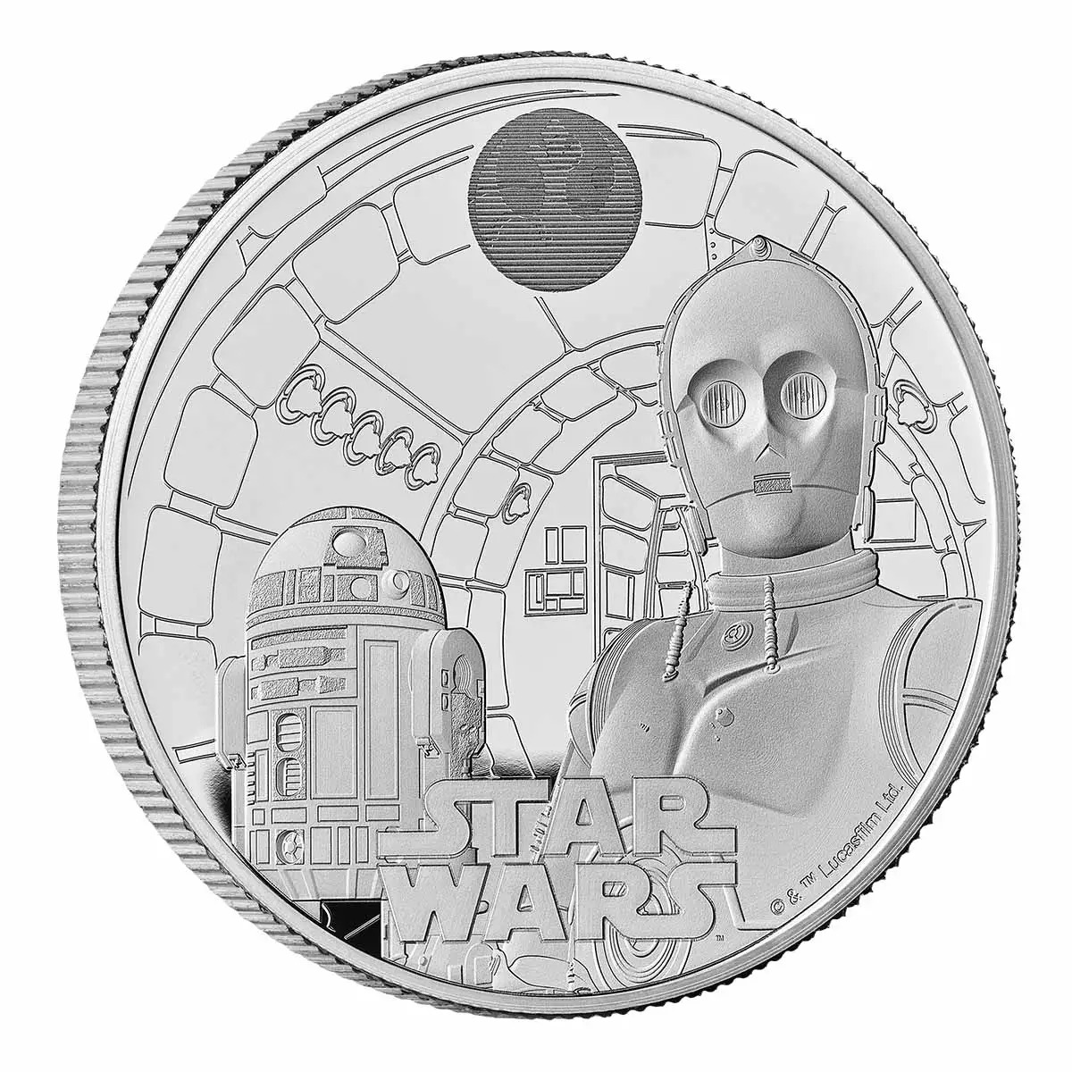 2023 £2 Star Wars R2-D2 and C-3PO UK 1oz Silver Proof Coin
