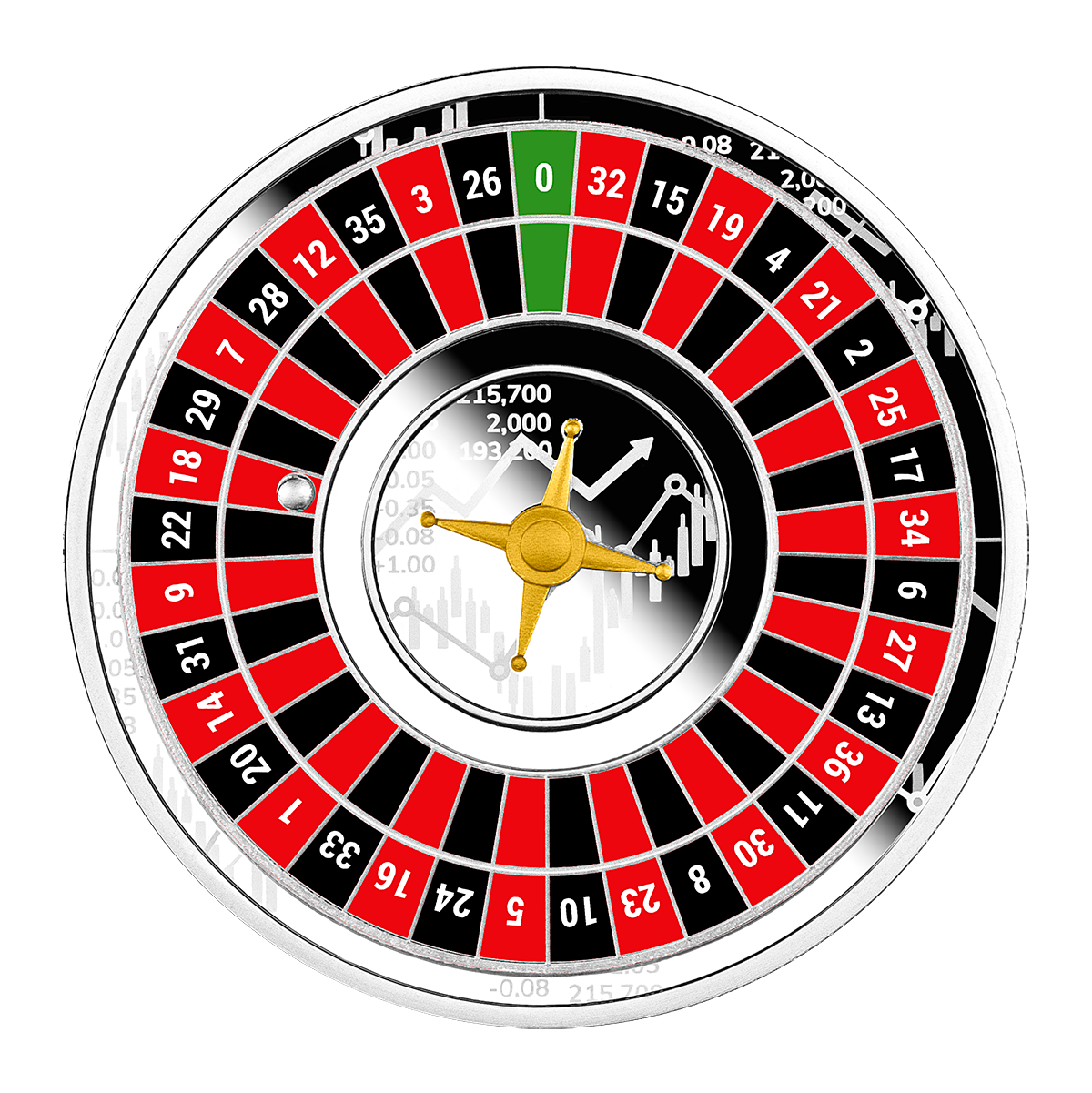 2022 Roulette 1oz Silver Proof Coin