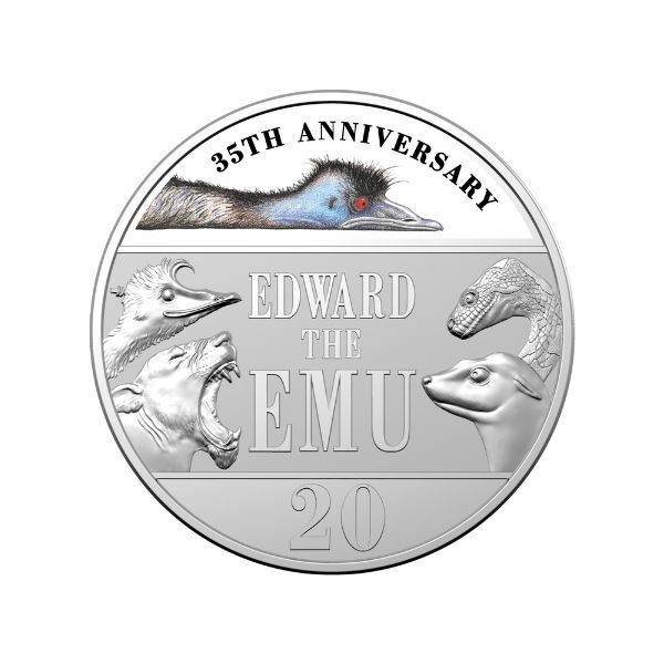 2023 20c 35th Anniversary of Edward the Emu Special Ed Book/Coin