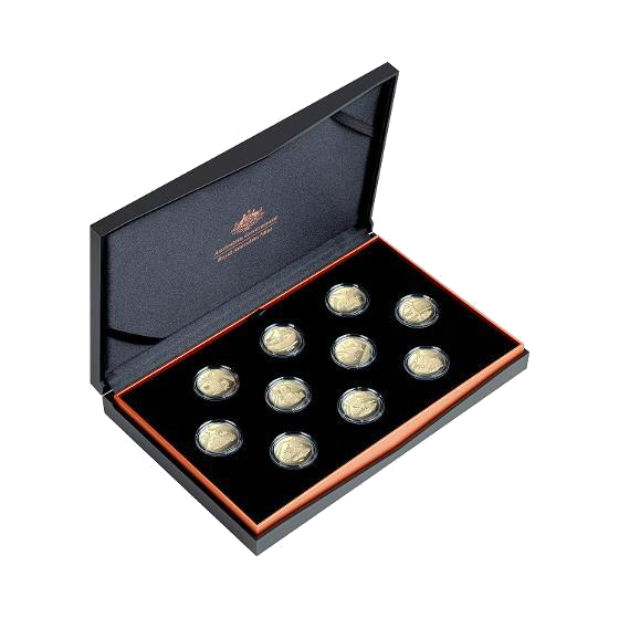 2023 Aussie Big Things 10-Coin Base Metal Al/Br Proof Collection