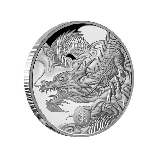 2024 $1 Lunar Dragon 1oz Silver Proof Coin