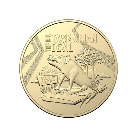 2023 $1 Aussie Big Things – The Big Tasmanian Devil Coin In Card
