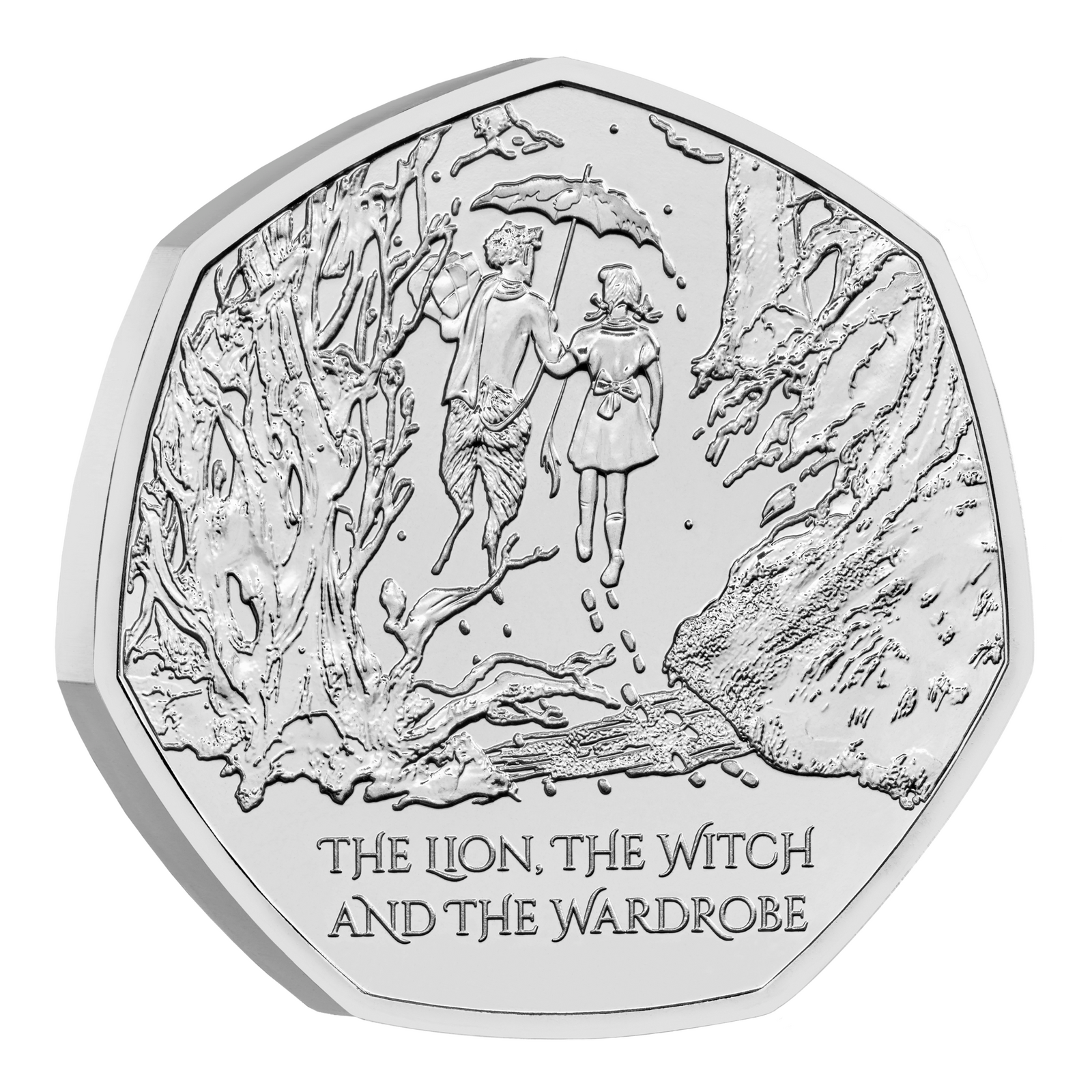  2023 50p Narnia - The Lion, the Witch and the Wardrobe UK Brilliant Uncirculated Coin