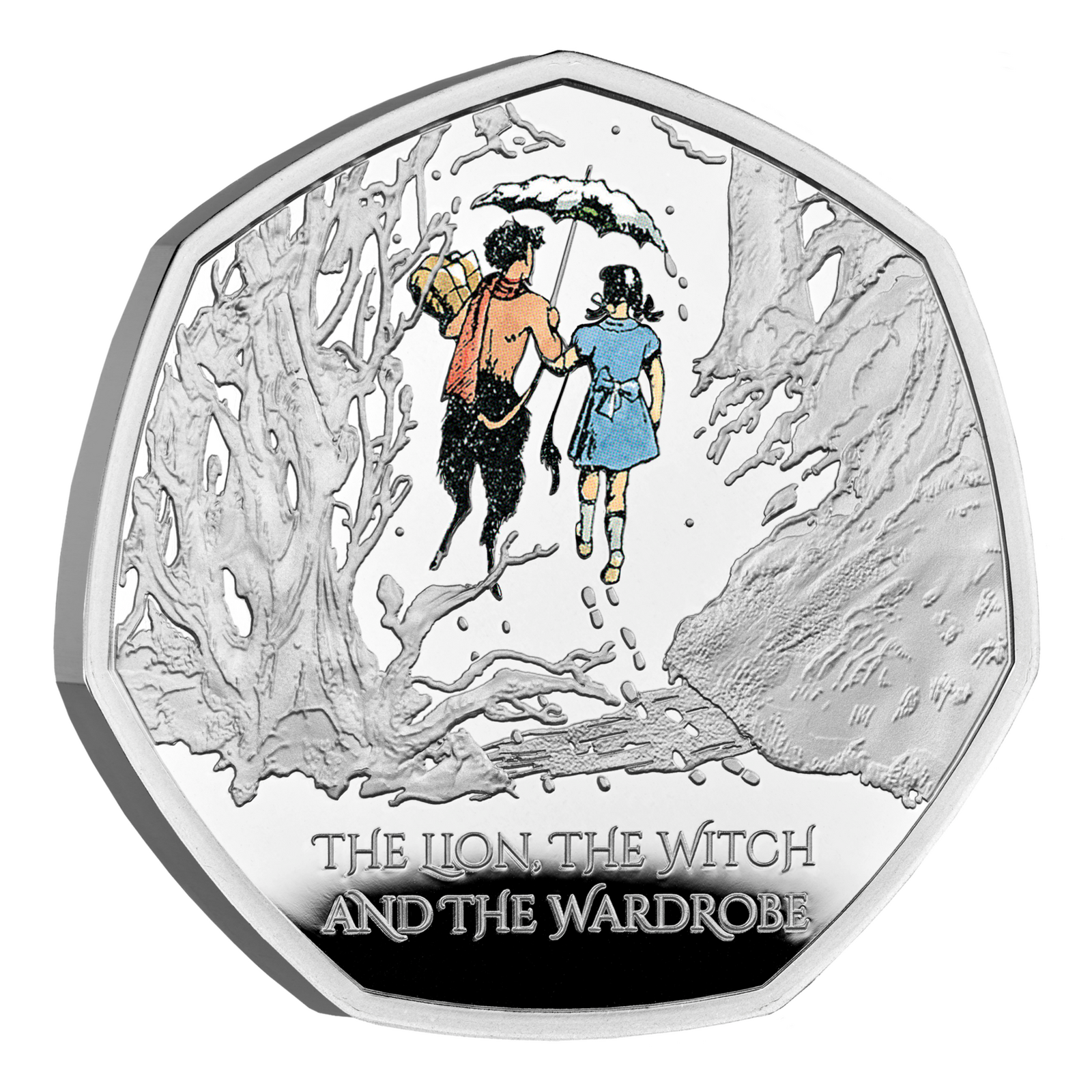  2023 50p The Lion, the Witch and the Wardrobe Silver Proof Coloured Coin
