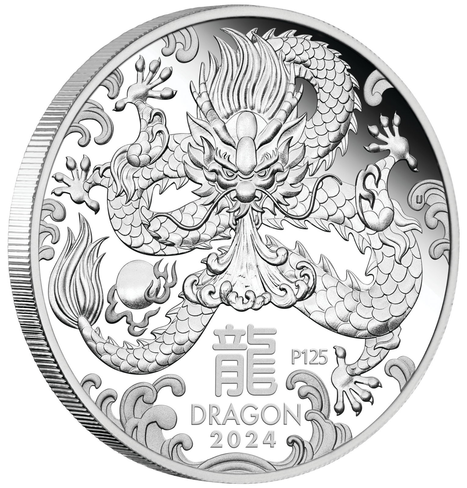 2024 $1 Australian Lunar Series III Year of the Dragon 1oz Silver Proof Coin