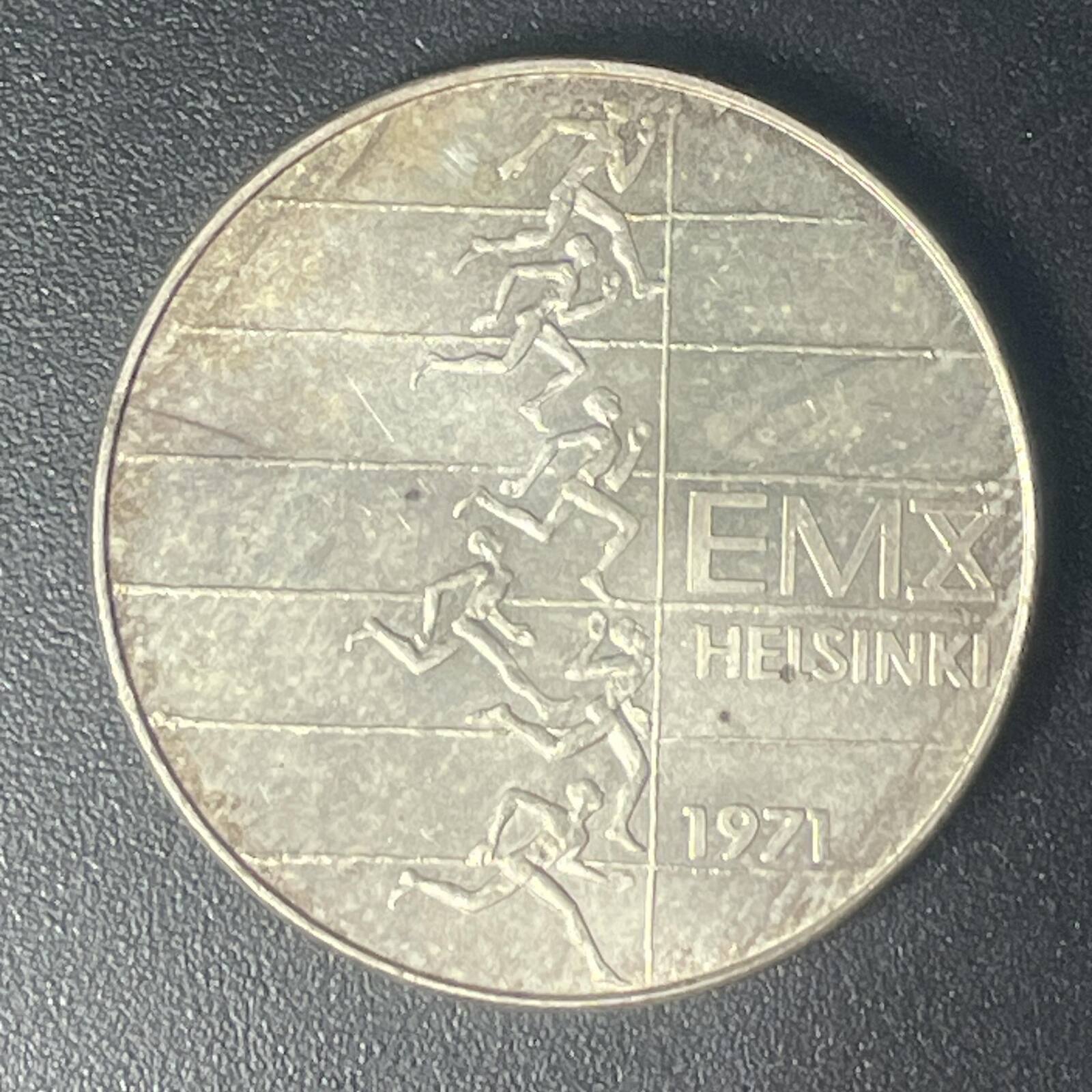 1971 10 Markkaa 10th European Athletic Championships EMX Helsinki FIM Worn/Circulated