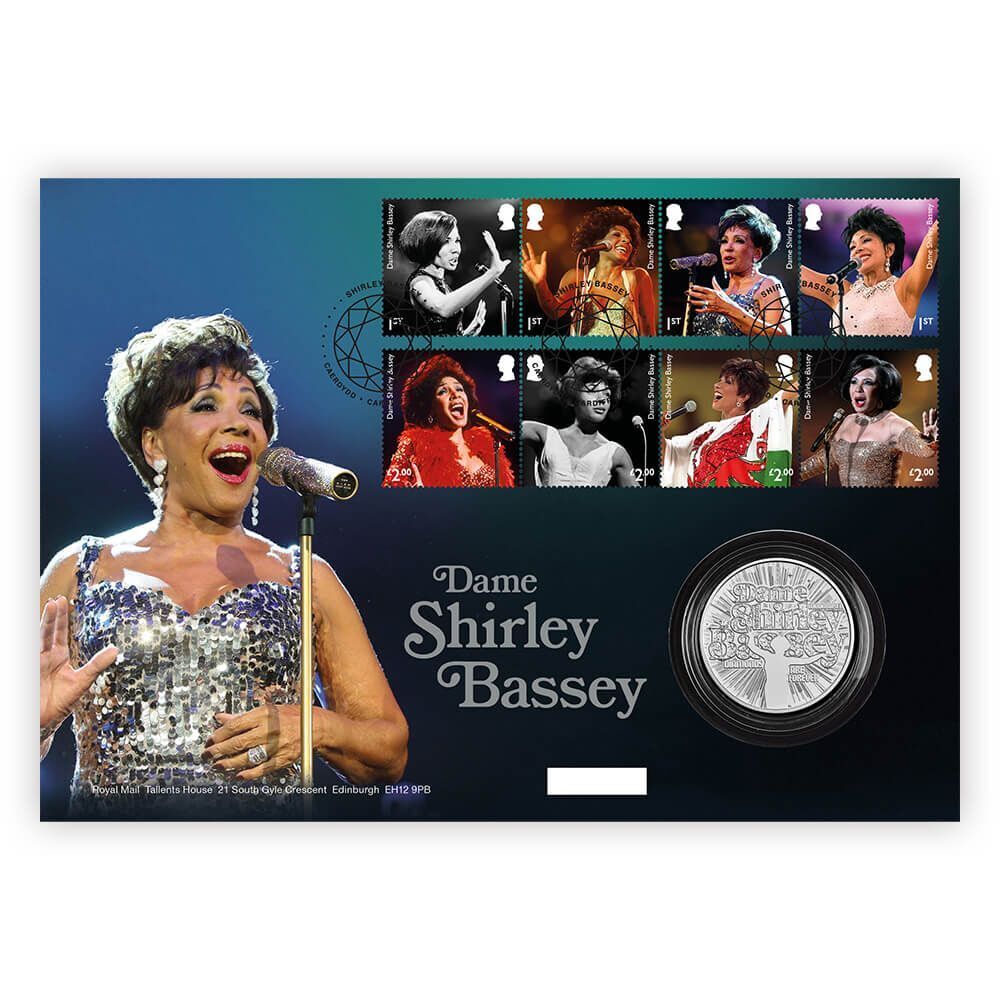 2023 Dame Shirley Bassey coin cover 