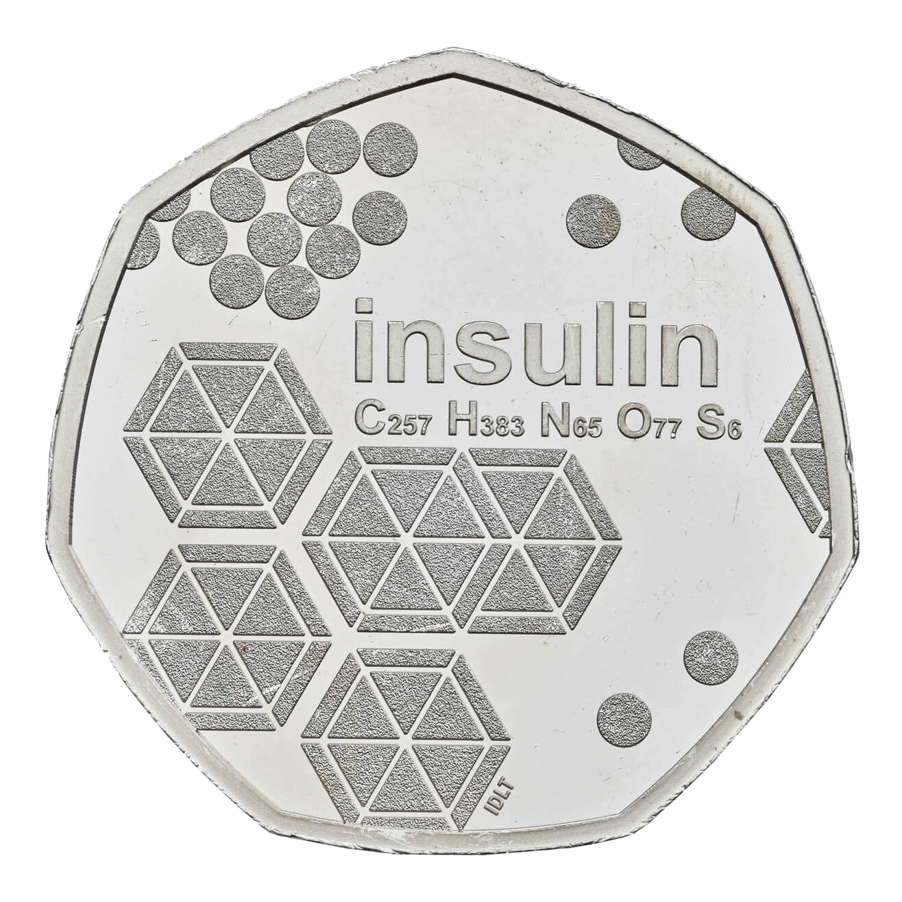 2021 50p 100 Years of Insulin UK Silver Proof Piedfort Coin