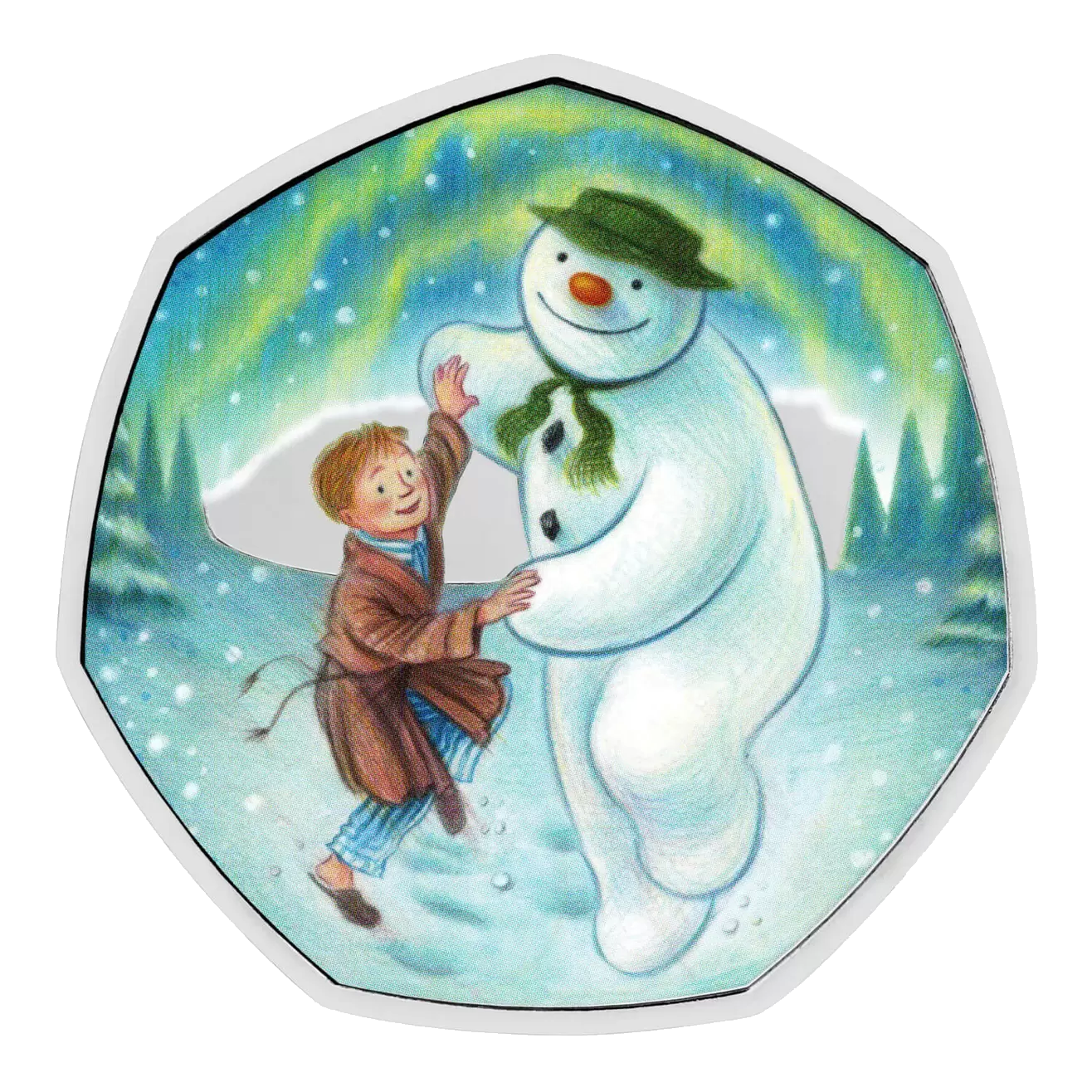 2023 50p The Snowman Coloured BUNC Coin