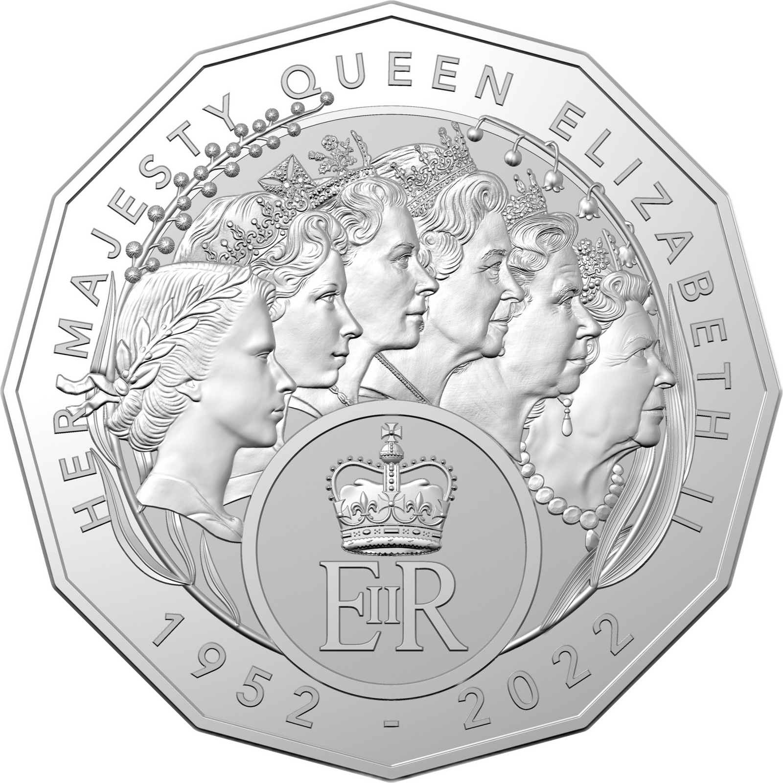 2023 50c HM Queen Elizabeth II Commemoration Cupro-Nickel Uncirculated Coin
