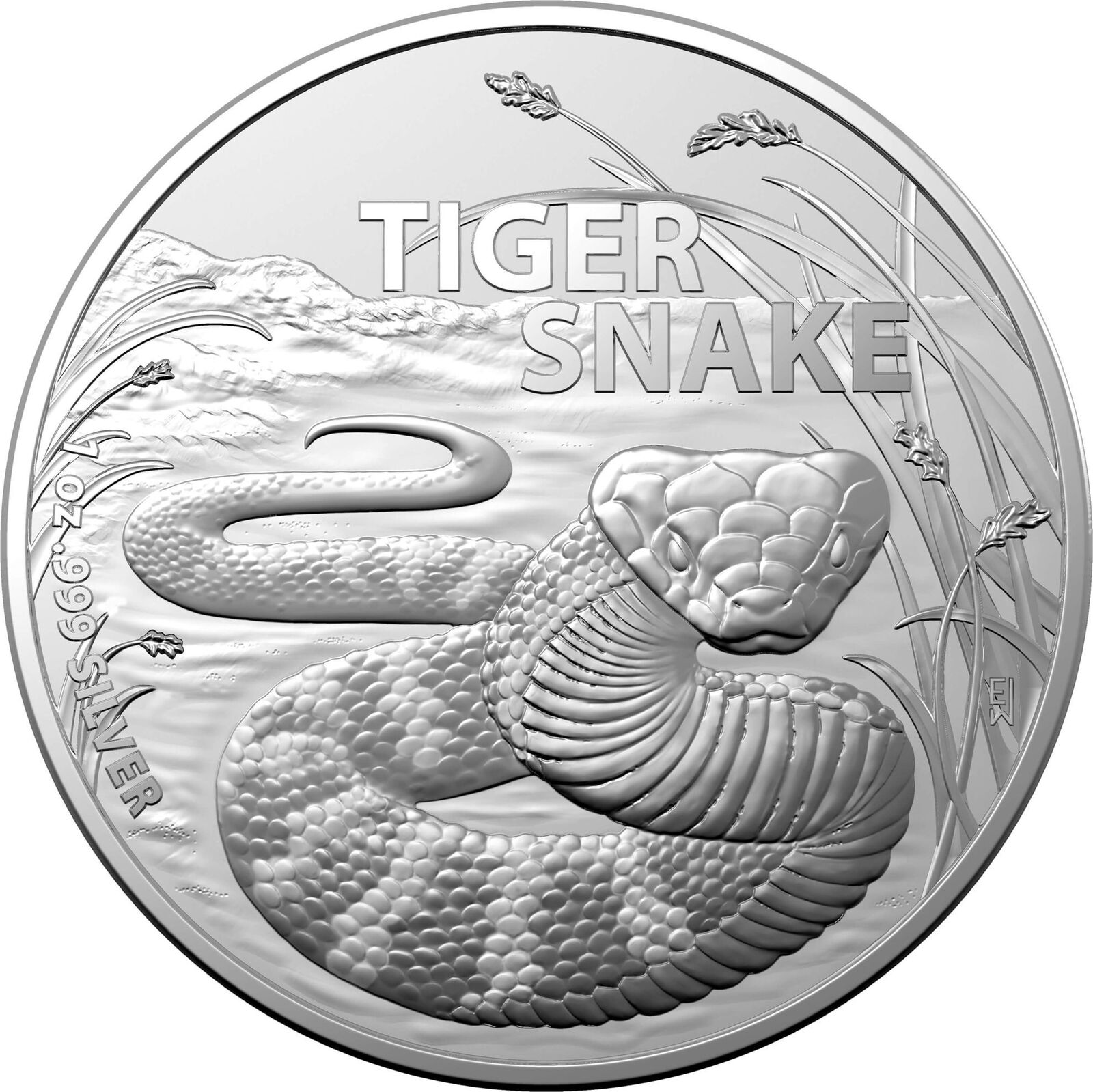 2023 $1 Australia's Most Dangerous - Tiger Snake Silver Bullion Coin 