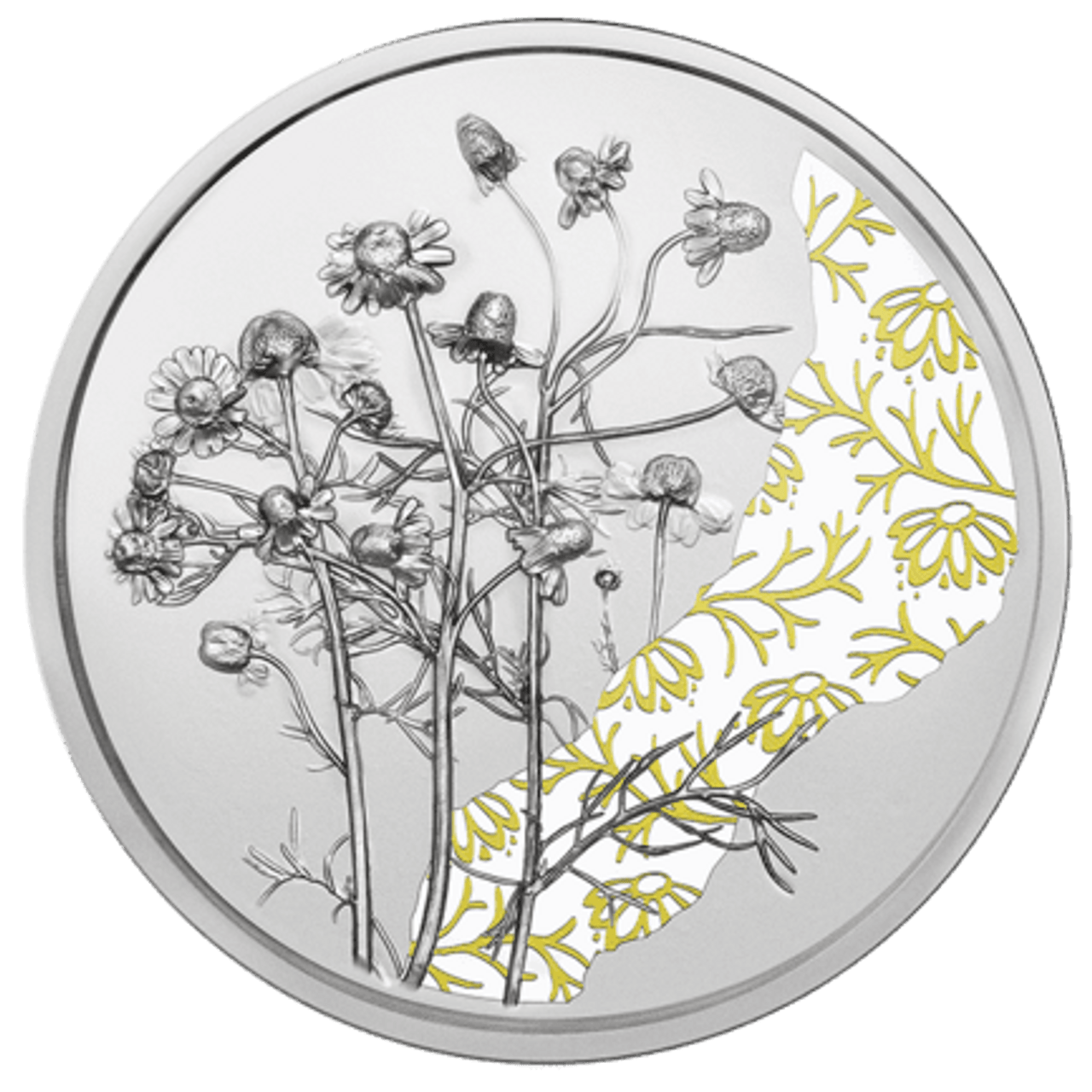 2023 The Language of Flowers - The Chamomile Silver Proof Coin