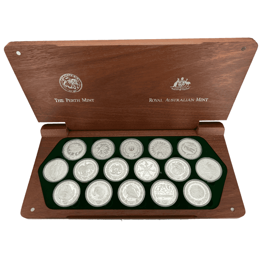 Complete - 2000 Sydney Olympics 16 x 1 Oz Silver Proof Collection - Set Number 5892